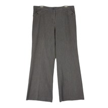 Vtg LANE BRYANT Size 16 Wide Leg High-Rise Flat Front Gray Trouser Pants 39x30 - £19.02 GBP