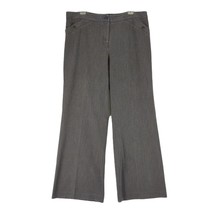 Vtg LANE BRYANT Size 16 Wide Leg High-Rise Flat Front Gray Trouser Pants... - $460.49 MXN