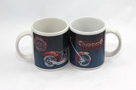 Orange County Choppers Mugs 2004 Blue Set of 2 - £15.36 GBP