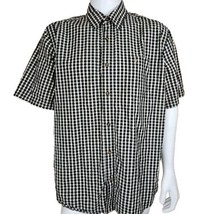 Carhartt Plaid Shirt Mens XL Black Relaxed Fit Essential Short Sleeve Co... - £13.85 GBP