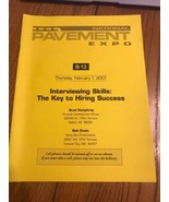 National Pavement Expo B-13 Interviewing Skills: The Key To Kiring…Ships... - $816.28 MXN