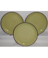 Set (3) Dansk SPIN GREEN PATTERN Dinner Plates - $1,273.22 MXN