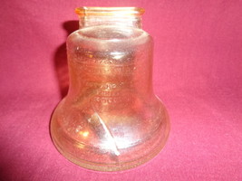 Antique Glass Liberty Bell Coin Bank, 4&quot; Tall, 1976 - $8.00