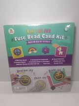 Fuse Bead Card Kit - Makes 6 Bead Art Giftables - Doodle Hog - NEW/SEALED - $9.89