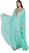 Stylish New Moroccan Dubai Kaftan Maxi farasha Abaya Dress Fancy Long Gown - $77.00