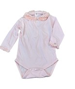Tartine et Chocolat Pink Baby Long-Sleeve Bodysuit With Ruffle Collar &amp; ... - $28.80