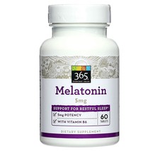 365 Whole Foods Supplements Melatonin 5mg 60 Tablets - £21.94 GBP