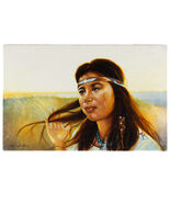 Senza Titolo (Native Amer. Donna Con / Fascia) By Anthony Sidoni 1986 Oi... - $132,168.53 MXN