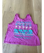 Vintage Single Stitch Newport Beach Cropped Tank top Tuff Tee Medium - $22.44