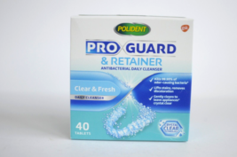 Polident ProGuard and Retainer Antibacterial Daily Cleanser 40 ct Tablet... - £12.27 GBP