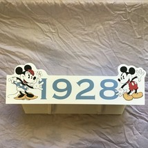 Disney at Home Mickey Minnie Mouse 1928 Wall Shelf Coat Clothes Towel Hook White - £25.54 GBP