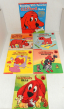 Vintage Clifford The Big Red Dog Books With Teaching Book &amp; Stickers Lot Of 6 - £12.78 GBP