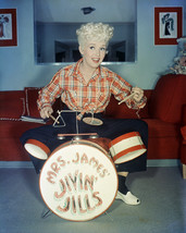 Betty Grable on Drums Rare pose in her home11x14 Photo - £11.98 GBP