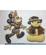 Wooden Minnie Mouse Hand crafted Le Family Wood Art Christmas ornament 8... - $366.83 MXN