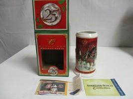 1998 Christmas Budweiser Beer Holiday Stein Grants Farm - £27.65 GBP