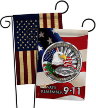 Always Remember - Impressions Decorative USA Vintage - Applique Garden Flags Pac - £24.66 GBP