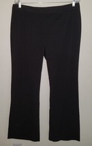 Attention Dress Pants Women&#39;s 14 Black White Thin Plaid Pattern Career H... - £11.59 GBP