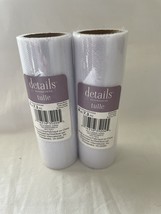 Details Accesories White Tulle Spools 2 PCS - e856 - $2.77