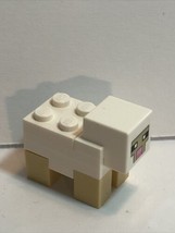 Lego Minecraft 21114 The Farm WHITE/TAN Sheep Animal Mob Minifigure Figure -NEW - £3.95 GBP