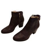 JIMMY CHOO Brow.n Textured Leather &quot;Method&quot; Booties - New In Box - Size 40 - £353.12 GBP