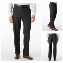Ballin Dunhill Super 120s Wool  Comfort-EZE Flat Front Trouser Grey 33 - $113.85