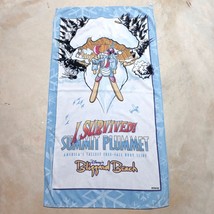 Vintage 90s Disney Blizzard Beach Ice Gator Summit Plummet Beach Towel 3... - $24.95
