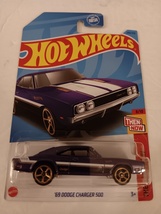 Hot Wheels 2023 #240 Purple 69 Dodge Charger 500 HW Then And Now 08 / 10... - $11.99