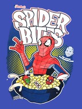 Rare Vintage Replica Parker Spider Bites Cereal Men 3XL T Shirt Spiderman Marvel - £26.02 GBP