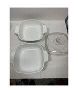 CorningWare Country Festival Blue Birds (2) 1QT Casserole Dishes (1) Lid... - $32.95