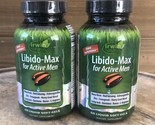 2x Irwin Naturals Libido-Max Active Men L-Arginine Red Ginseng - 60ct - ... - £22.06 GBP