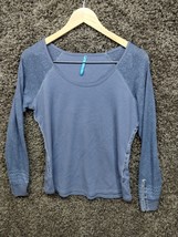 Kuhl Shirt Women Large Blue Thermal Hiking Alva Long Sleeve Scoop Neck - £21.84 GBP