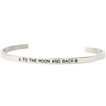 To the Moon and Back Cuff Bangle Bracelet - £7.84 GBP