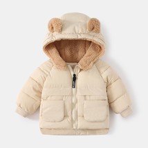 2022 Korean Autumn Winter Children Boy Parkas   Ears Little Girl Jacket Coat 1-6 - £63.80 GBP