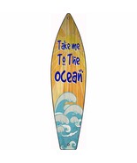 Take Me To The Ocean Novelty Mini Metal Surfboard Sign MSB-335 - $318.86 MXN