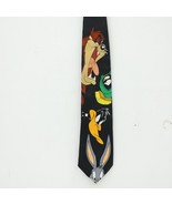 Vintage Looney Tunes Mania 1995 Bugs Bunny Taz Daffy Duck Necktie Tie - £14.90 GBP