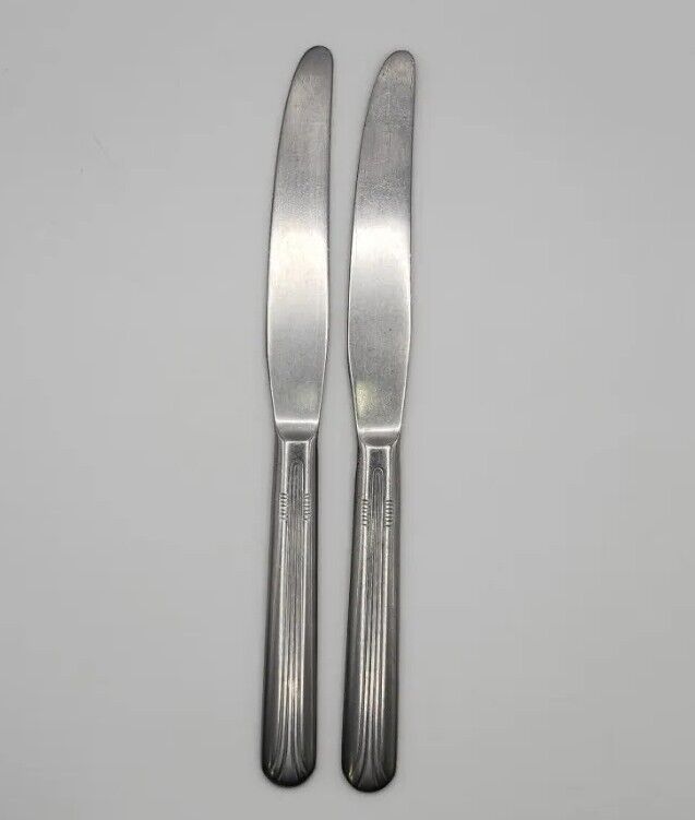 International Silver Silco Stainless Steel Empire Modern Solid Knife - Set of 2 - £11.49 GBP