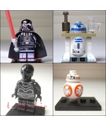4 Set Star Wars DROID Minifigures +Stands Darth Vader R2-D2 BB-8 A-P05 U... - $23.33 CAD