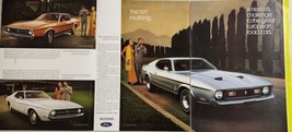 1970 Print Ad 1971 Ford Mustangs Grande, Hardtop, & Mach I Challenge - $17.98