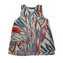 Allen B by Allen Schwartz Shirt Womens XS Multicolor Sleeveless Racerback Top - £20.01 GBP