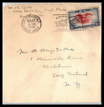 1939 US Air Mail Cover - Los Angeles, California to Baldwin, New York FL2 - £2.36 GBP