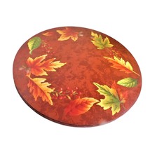 Benson Mills Round Placemats Fall Autumn Leaves Harvest Thanksgiving - £15.56 GBP