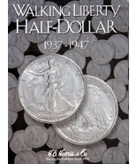 Walking Liberty Half Dollar Coin Folder Album #2, 1937-1947 by H.E. Harris - $13.10 CAD