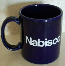 Nabisco Cobalt Blue Ceramic Cup Mug Made in USA Vintage  - $8.86