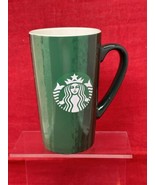 Starbucks 2021 16oz Ceramic Tall Coffee Mug Cup Red Green EUC - £11.62 GBP
