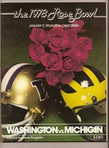 1978 Rose Bowl Game Program Washington Michigan - £56.48 GBP