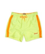 Superdry Mens Swim Volley Trunks Shorts Yellow 4&quot; Inseam Mesh Lined 2XL - $31.44 CAD