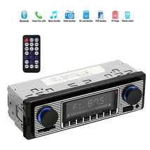 Vintage Car Radio Stereo Modern Bluetooth Mp3 Player Fm Aux Sd Host With... - £30.66 GBP