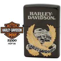 Harley Davidson HDP-06 Bald Eagle Metal Zippo Oil Lighter MIB - £88.71 GBP