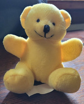 4&quot; Smilemakers Yellow Teddy Bear Kids Toy Dog Toy Cute Bright Color - £7.18 GBP