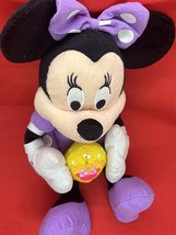Walt Disney MINNIE MOUSE Holding an Easter Egg Plush Easter Stuffed Toy 15&quot; - £8.83 GBP